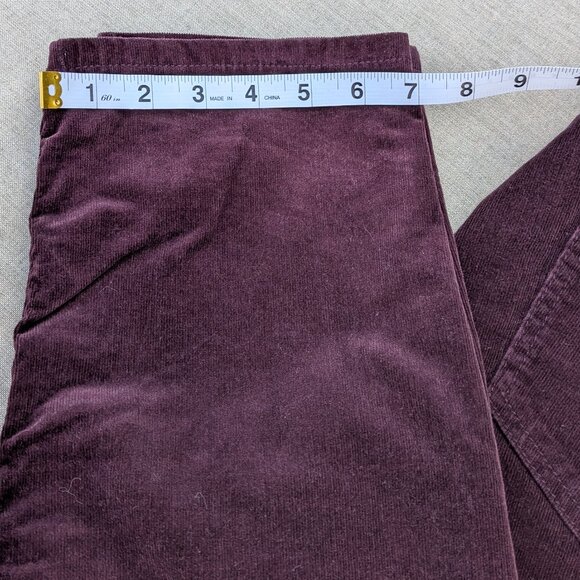 Calvin Klein Burgundy Ultimate Skinny Stretch Corduroy Pants - Picture 10 of 12